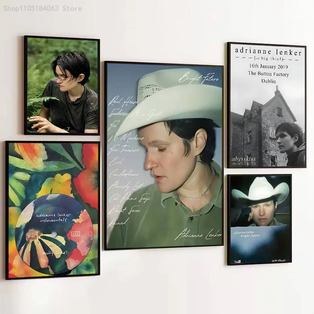 

A-Adrianne L-Lenker Albums Poster Prints Wall Art Picture Painting Gift Living Room Restaurant Bar Large Dec Sticker