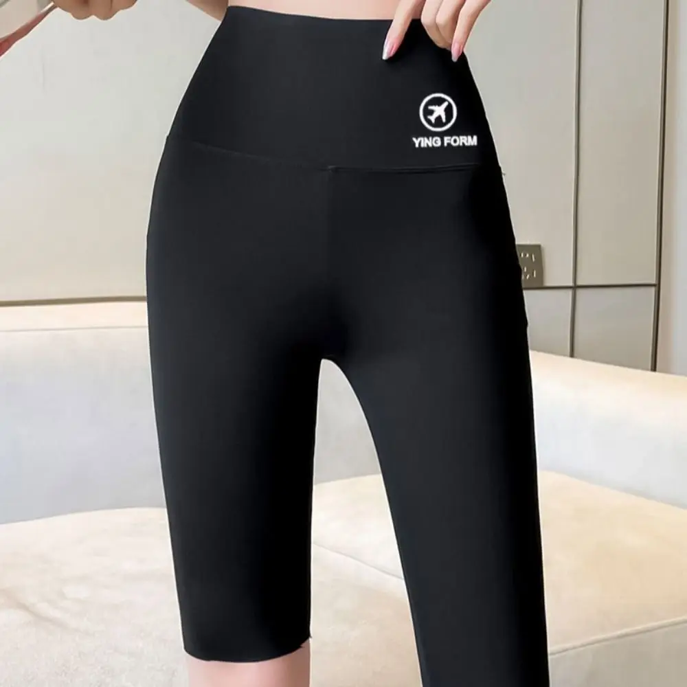 Seamless Tight Hip Lift Yoga Shorts Elastic Breathable Tummy Control Women Leggings Peach Butt Shapewear Biker Shorts Running