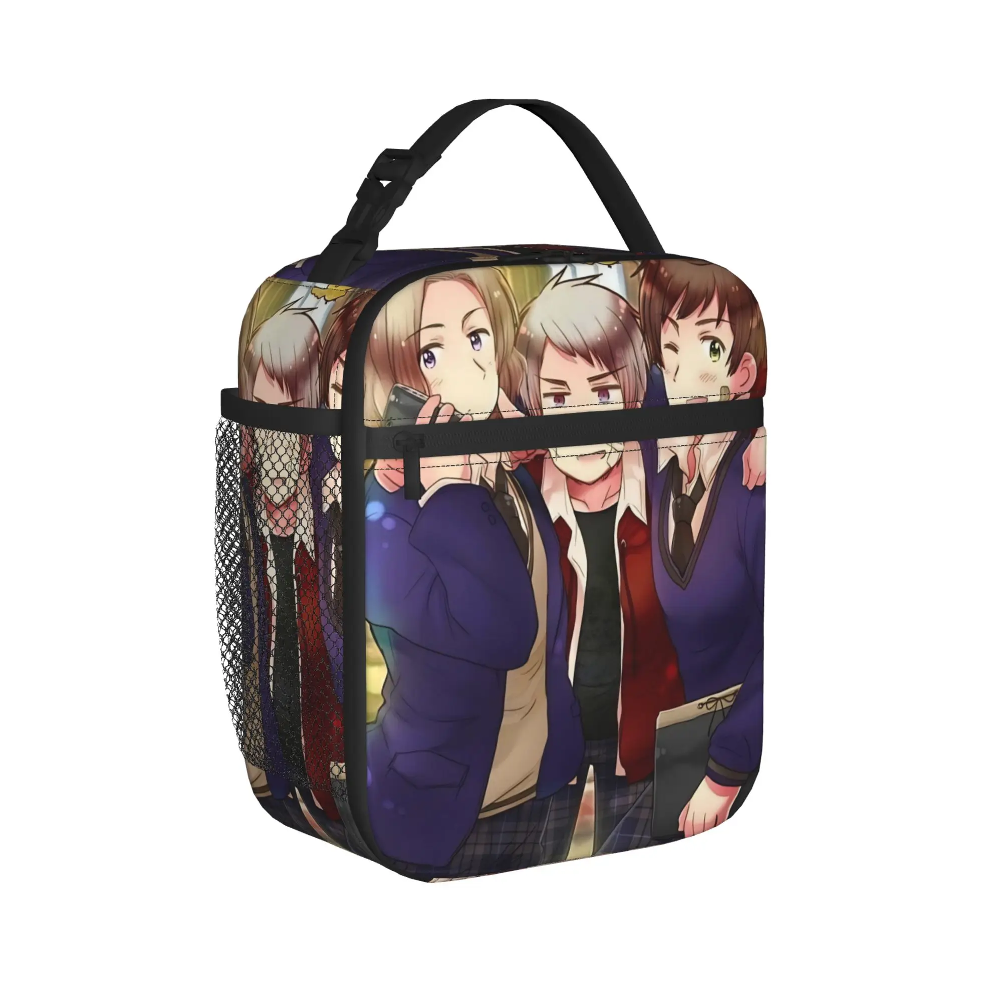 Hetalia Axis Powers Thermal Insulated Lunch Bag for Work  Portable Food Bag Container Men Women Thermal Cooler Lunch Boxes