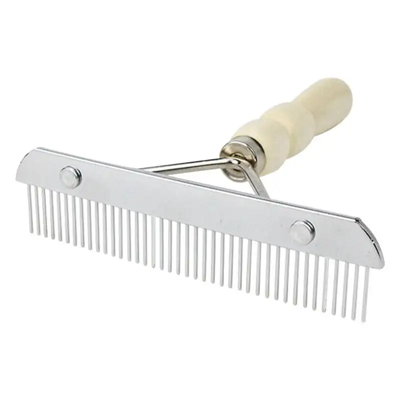 Brosse de toilettage douce pour chiens et chats, peignes portables antirouille, tête ronde, LED plus riche, perte de dents