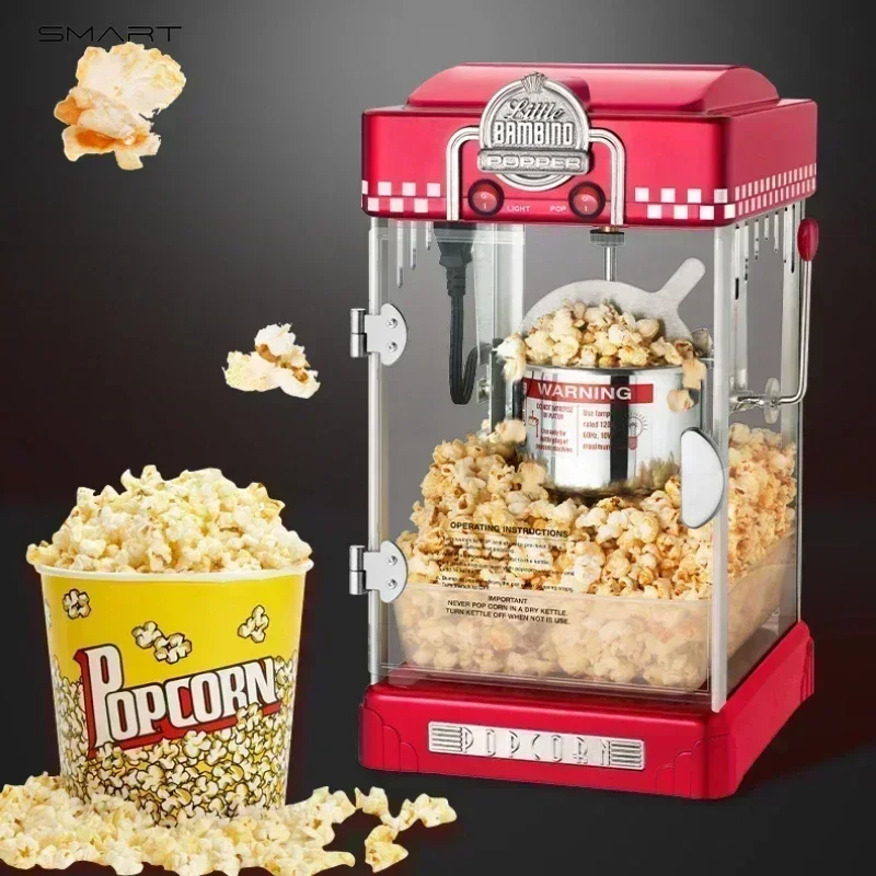 Commercial Popcorn Machine. Stall & Household Use. Fully Automatic. Electric Heating. Spherical. Small. Make Delicious Popcorn.