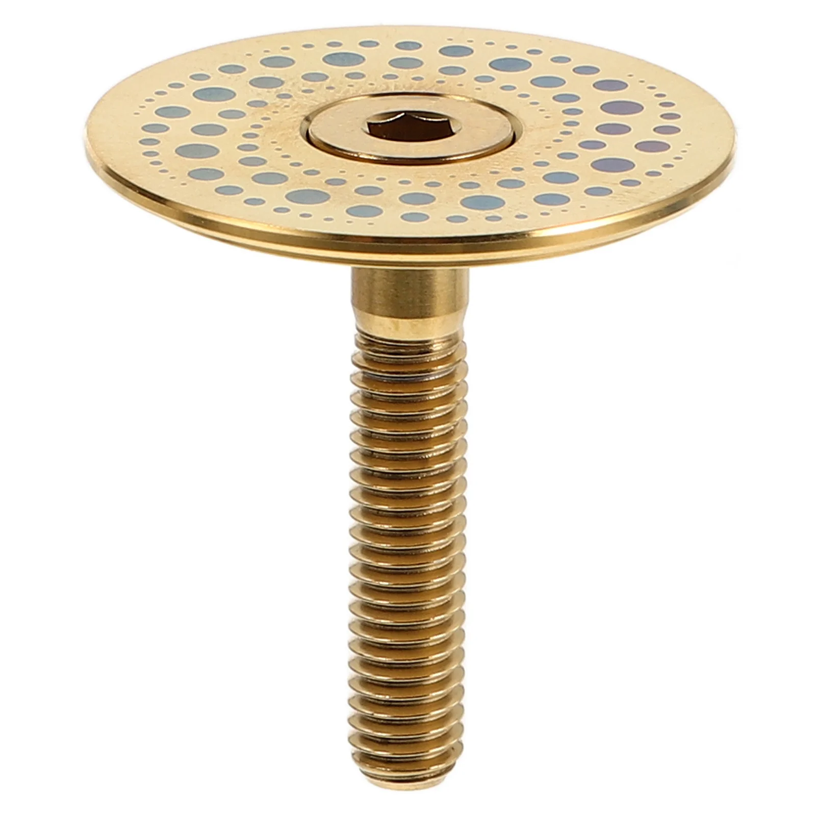 

1Set Bike Front Fork Stem Top Cap 28.6mm Aluminum Alloy Headset Cover for Secure Steering in Various Riding Conditions