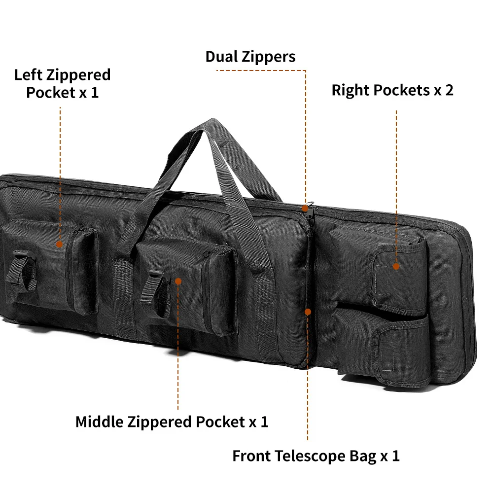 94cm/37in 120cm/47.2in  Soft Rifle Case Rifle Backpack Double Long Gun Bag Shooting Carry Shoulder Bags for Hunting Accesories
