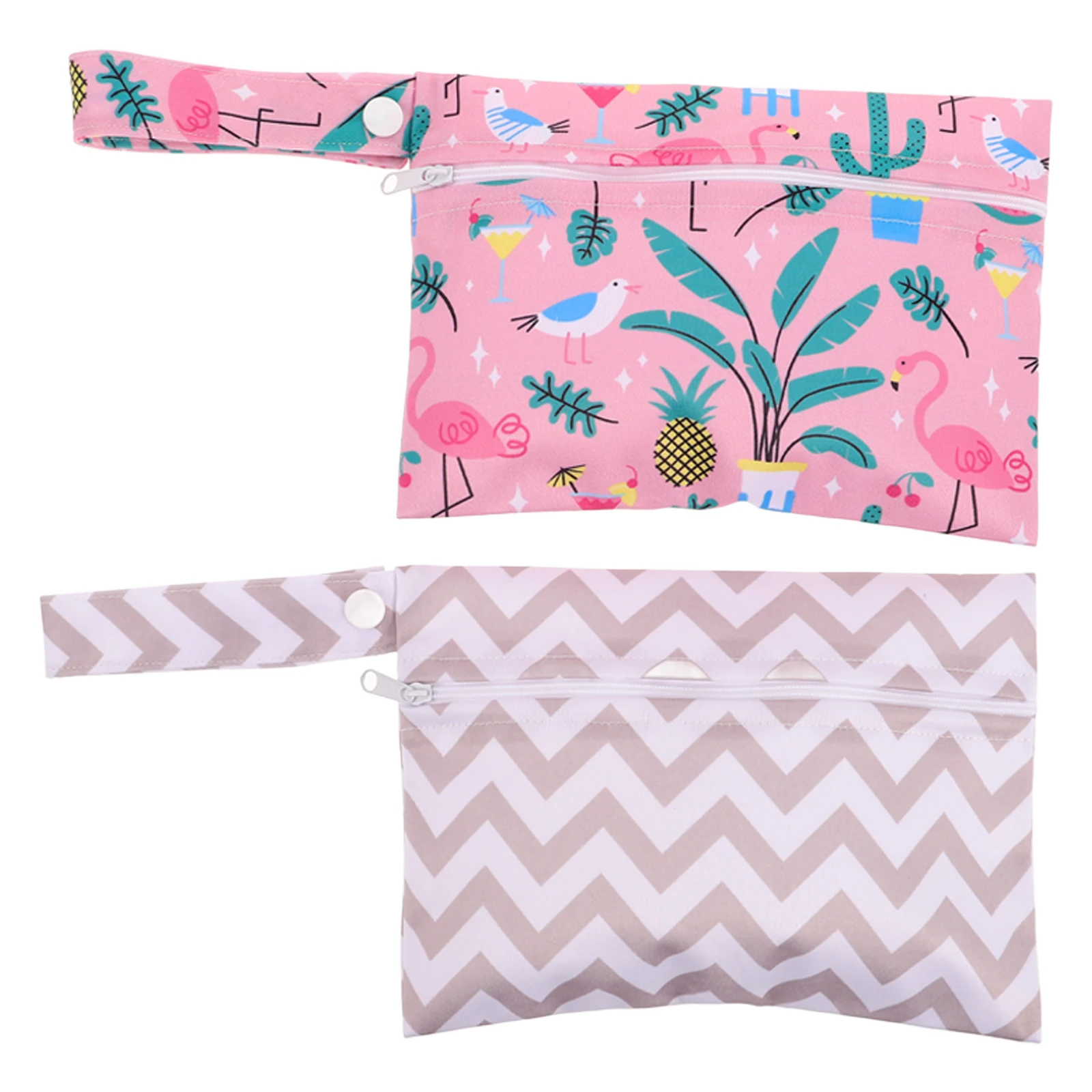 

2 Pcs Waterproof Storage Bags for Sanitary Napkins Polyester Menstrual Cushion Bags Washable Outdoor Storage