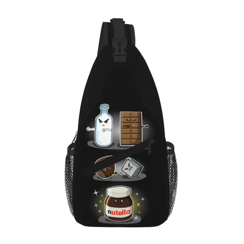 

Индивидуальная шоколадная сумка-слинг Nutellas, мужской крутой рюкзак через плечо на груди, велосипедный рюкзак для кемпинга