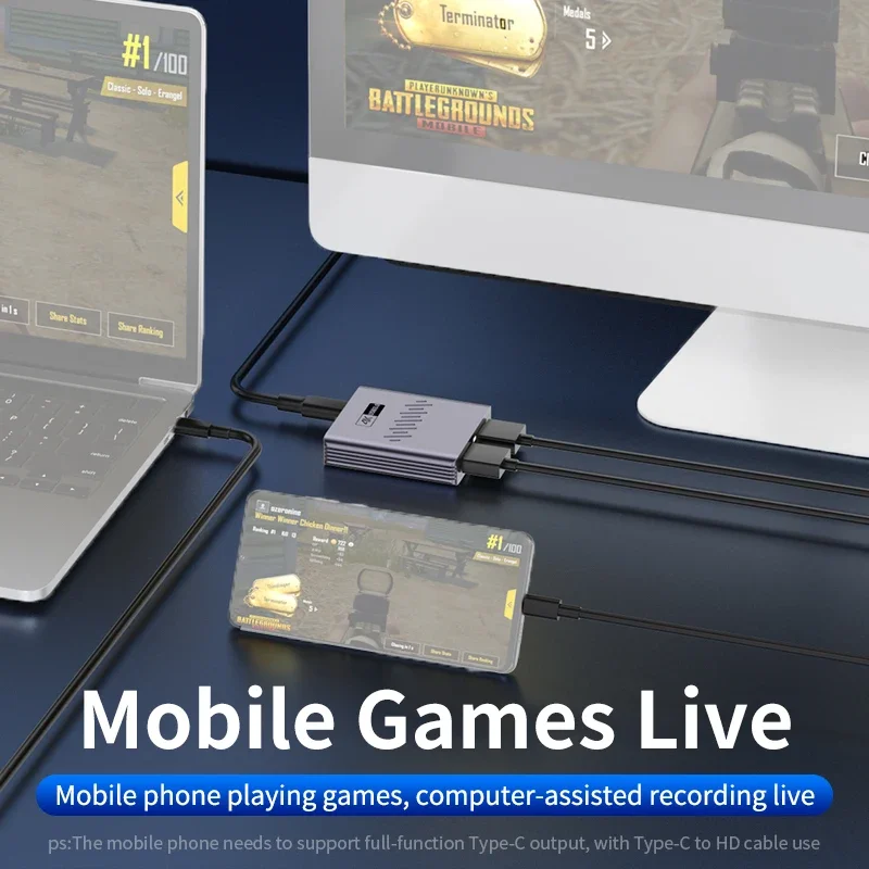 بطاقة التقاط فيديو HDMI 4K USB 3.0، مسجل ألعاب 1080P للبث المباشر OBS