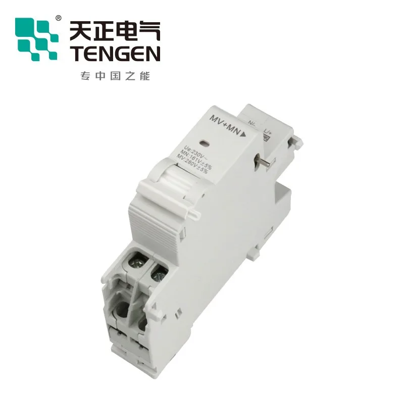 

Tianzheng over-voltage and under protection circuit breaker TGB1N-63 air switch DZ47 2P single-phase 220V household MV + MN