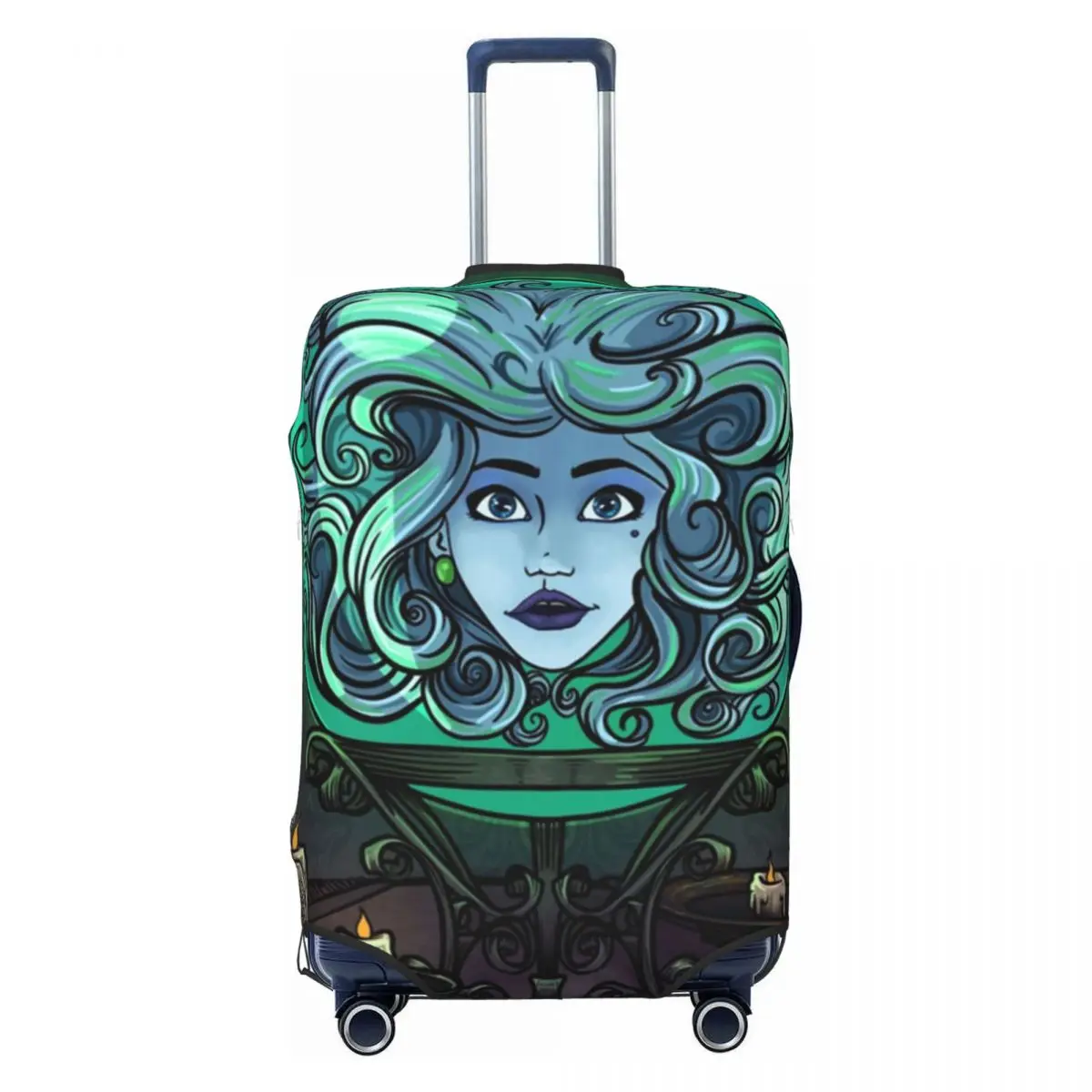 

Madame Leota Haunted Mansion Luggage Cover Elastic Halloween Travel Suitcase Protective Covers Suit For 18-32 inch