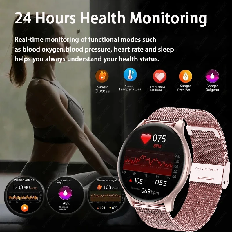 Montre intelligente de sport étanche pour hommes et femmes, appel Bluetooth, écran HD AMOLED 2024x1.43, moniteur de santé, 466 pouces, nouveau, 466