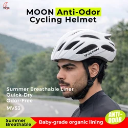 MOON InMold Road Cycling Helmet for Adults–PC+EPS Construction, Lightweight Sports Bicycle Helmet for Maximum Comfort and Safety