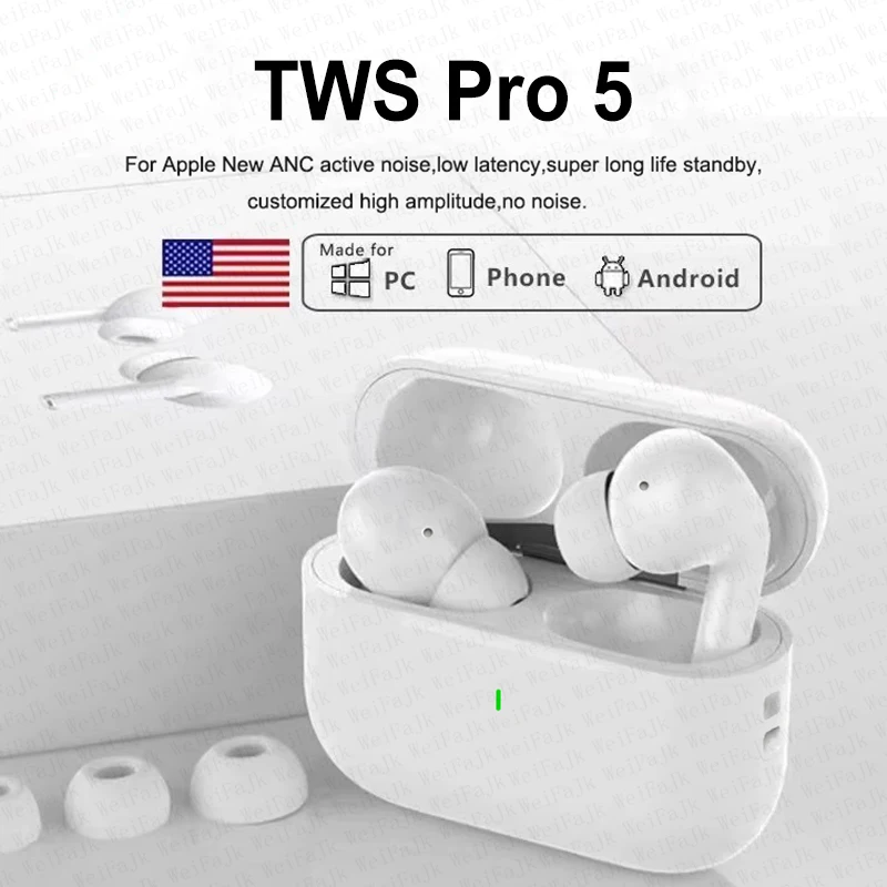 Para Apple original AIRP0DS-PR0 inalámbrico Bluetooth auriculares en auriculares deportes Cancelación de ruido auriculares para xiaomi iPhone auriculares