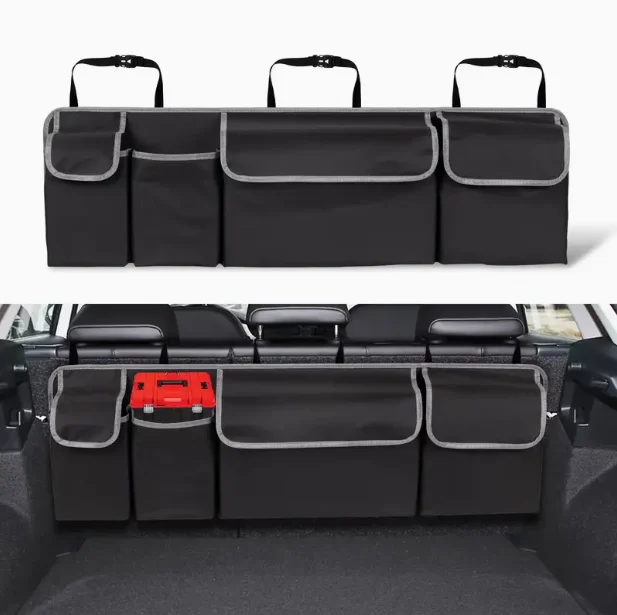 

Car Trunk Organizer Backseat Storage Bag High Capacity Multi-Use Oxford Car Seat Back Organizers Automobile Interior Storage Bag