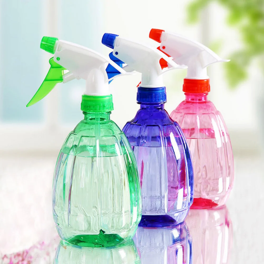 

6pcs 500ml Household Spray Bottles Watering Flowers Can Plastic Empty Bottles for Use (Assorted Color)