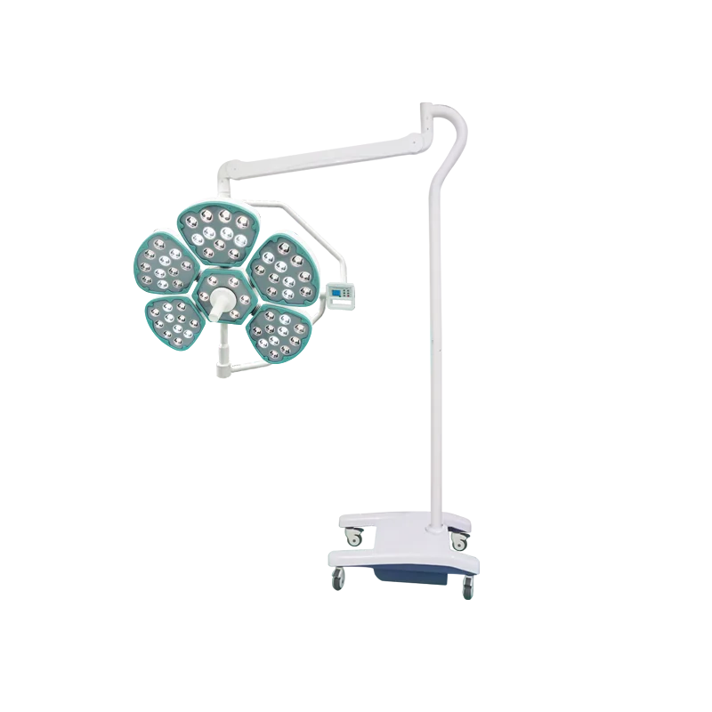 Cheap Price Medical Vertical Mobile  Operating Room Lamp Petal 5 LED Shadowless Surgical Light