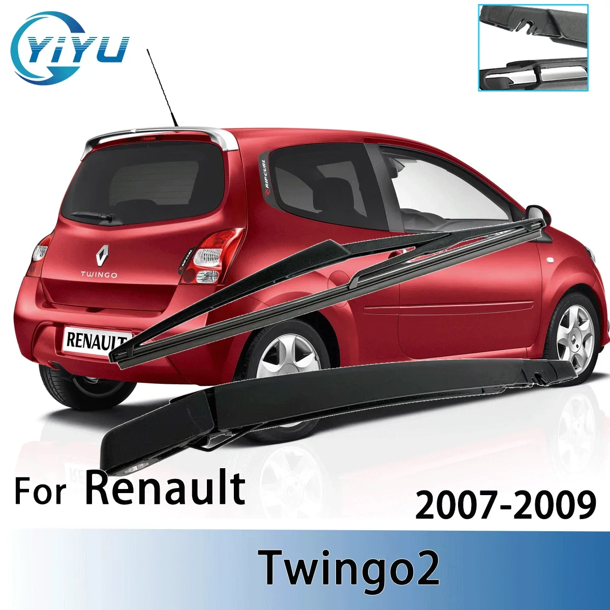 

1/2PCS Rear Windscreen Wiper Blade Wiper Arm Kit For Renault Twingo2 2007-2009 Windscreen Windshield Wipers Brushes
