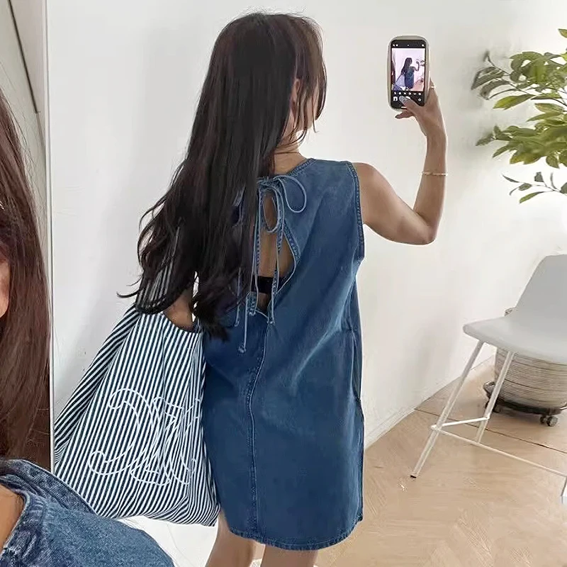 

Летний джинсовый жилет Bal Denim для женщин: свободный крой, однотонный, повседневный, для города