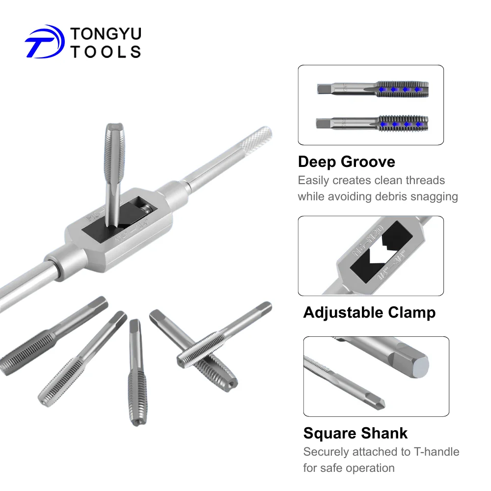 110 Pcs Tap and Die Set Alloy Steel Metric & Inch Threading Tools Set for Bolt Repair and Metalworking Maintenance