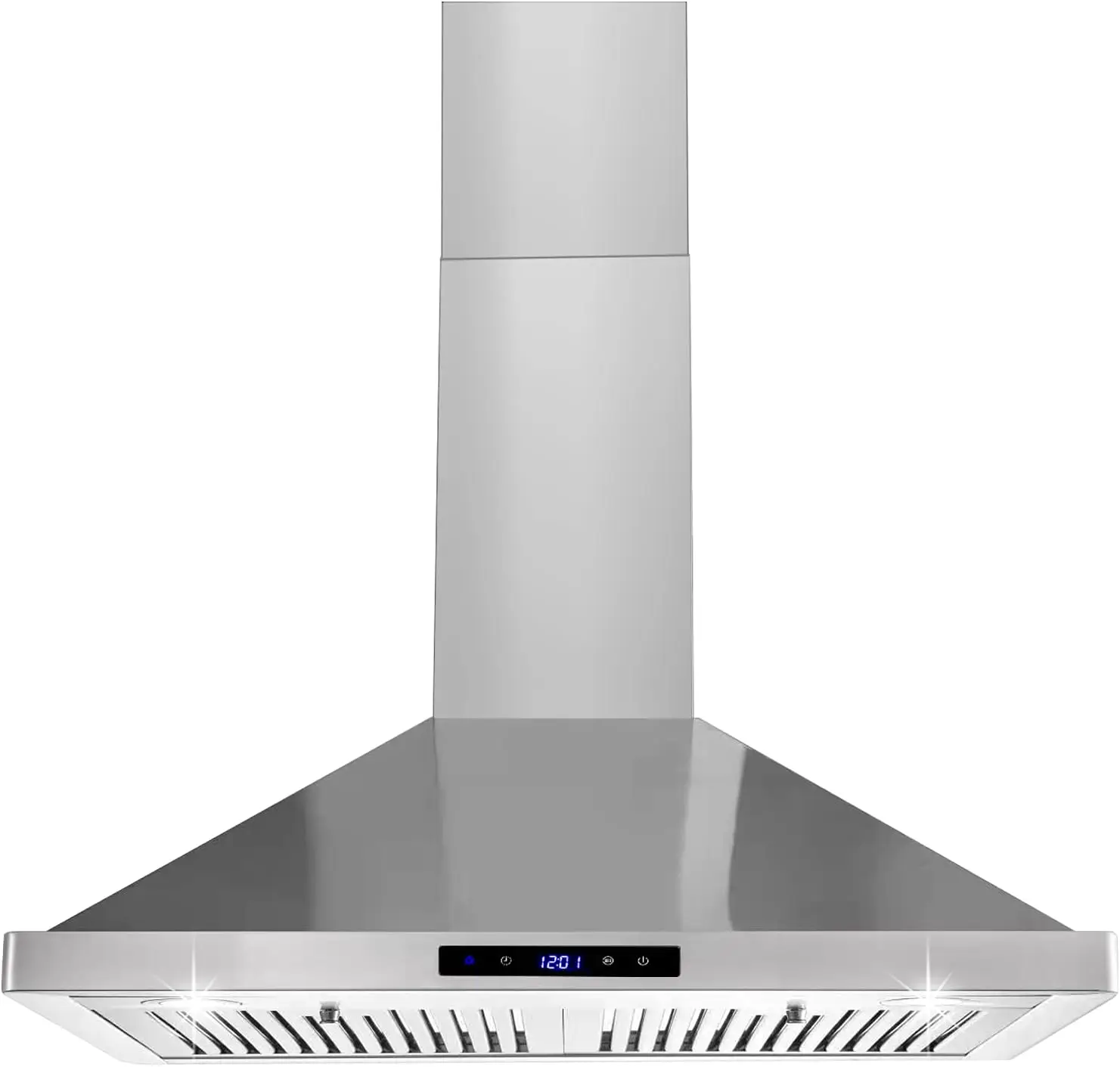 Wandmontage keuken 30 inch kanaal converteerbare afzuigkap 700CFM, 3 snelheden ventilator LED-licht afzuigkap USYS0375A