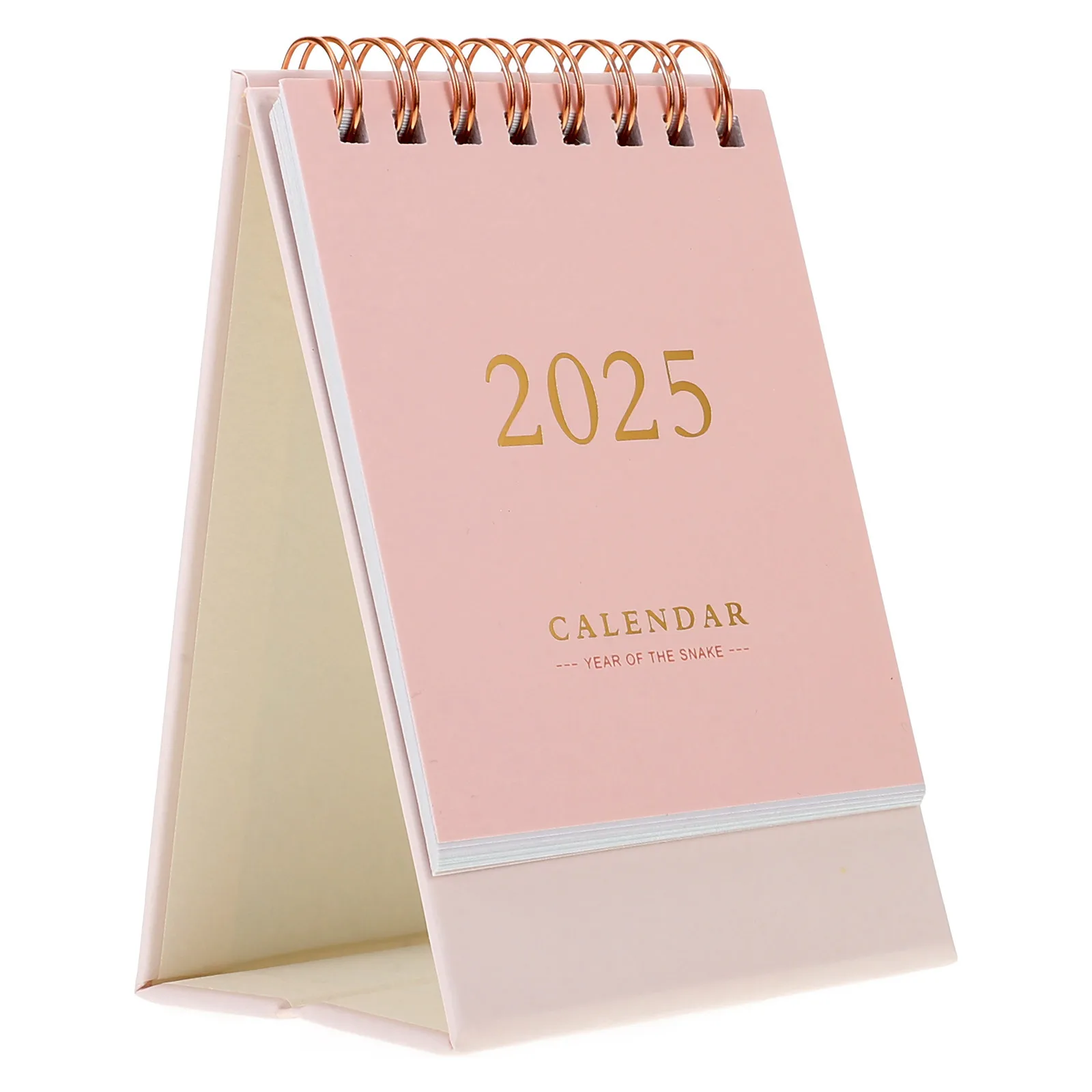 Mini Desk Calendar 2024-2025 Spiral Bound Desktop Stand Monthly Flip Table Calendar for Office Home Small Desk Calendars