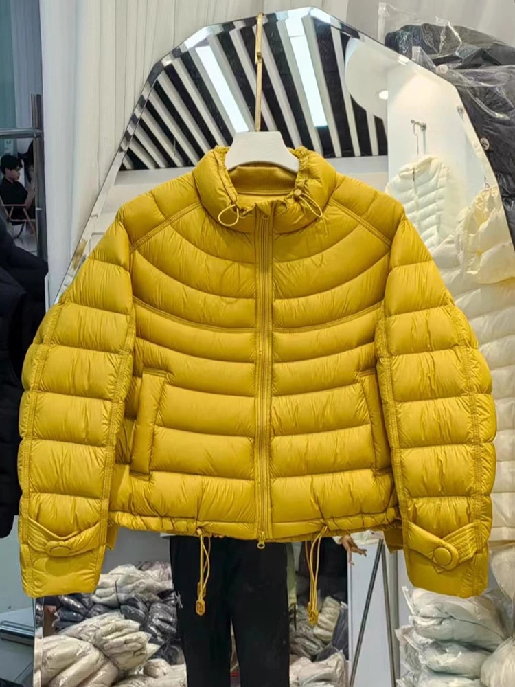 Women's Short Style Fashion Stand Collar Warm Versatile Thick Coat 2025 Autumn/Winter New 90 White Duck Down Down Jacket