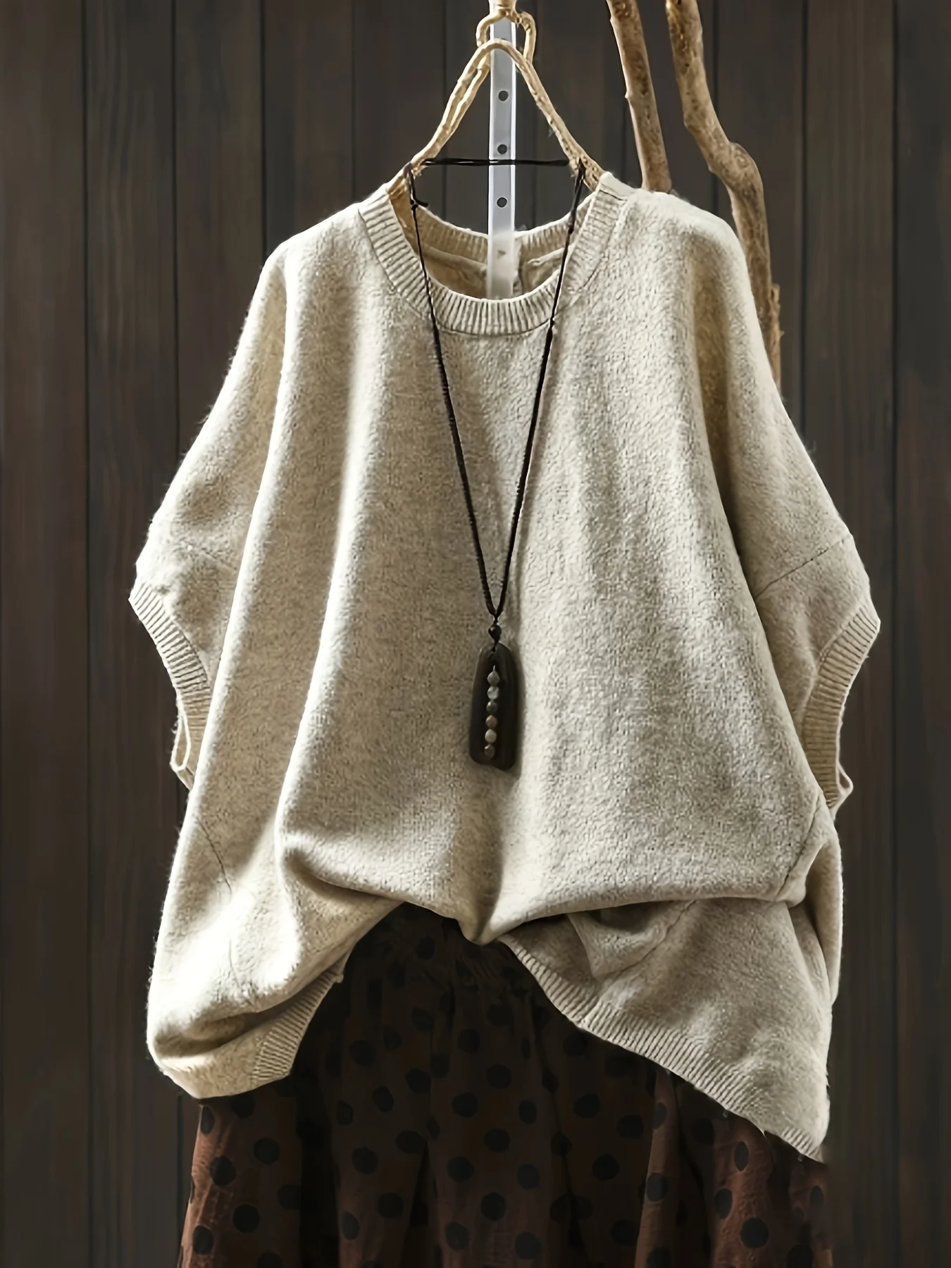 

Женский трикотажный топ свободного кроя с рукавами-летучая мышь, повседневный и расслабленный стиль, весенне-летний дизайн