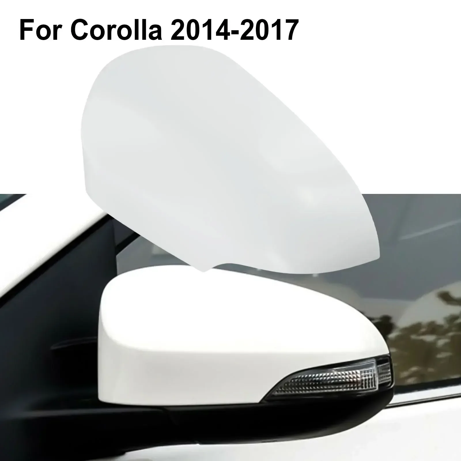 

Side Mirror Cover Cap For Toyota 2014-2016 For Corolla ABS White Driver Left L Stylish And Fashionable Withe Color Workmanship