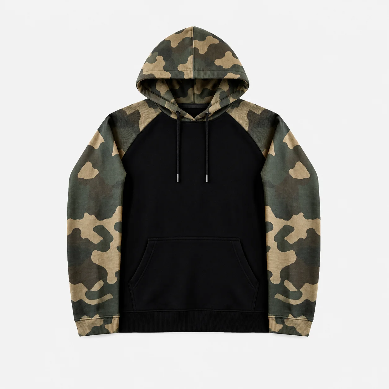 2026 Y2K Couple Hoodie Camo Raglan Sleeve Contrast Color Pullover Hoodie  Autumn‑Winter Casual Street Sweatshirt for Men Women