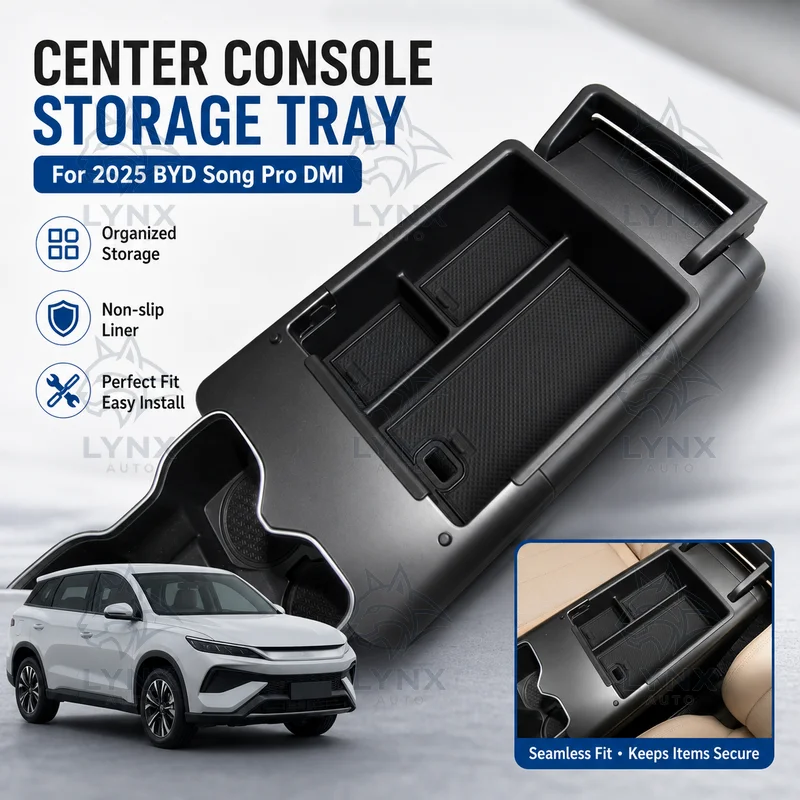For 2025 BYD Song Pro DMI Center Console Armrest Storage Box Tray Car Specific Interior Accessories Modified Parts