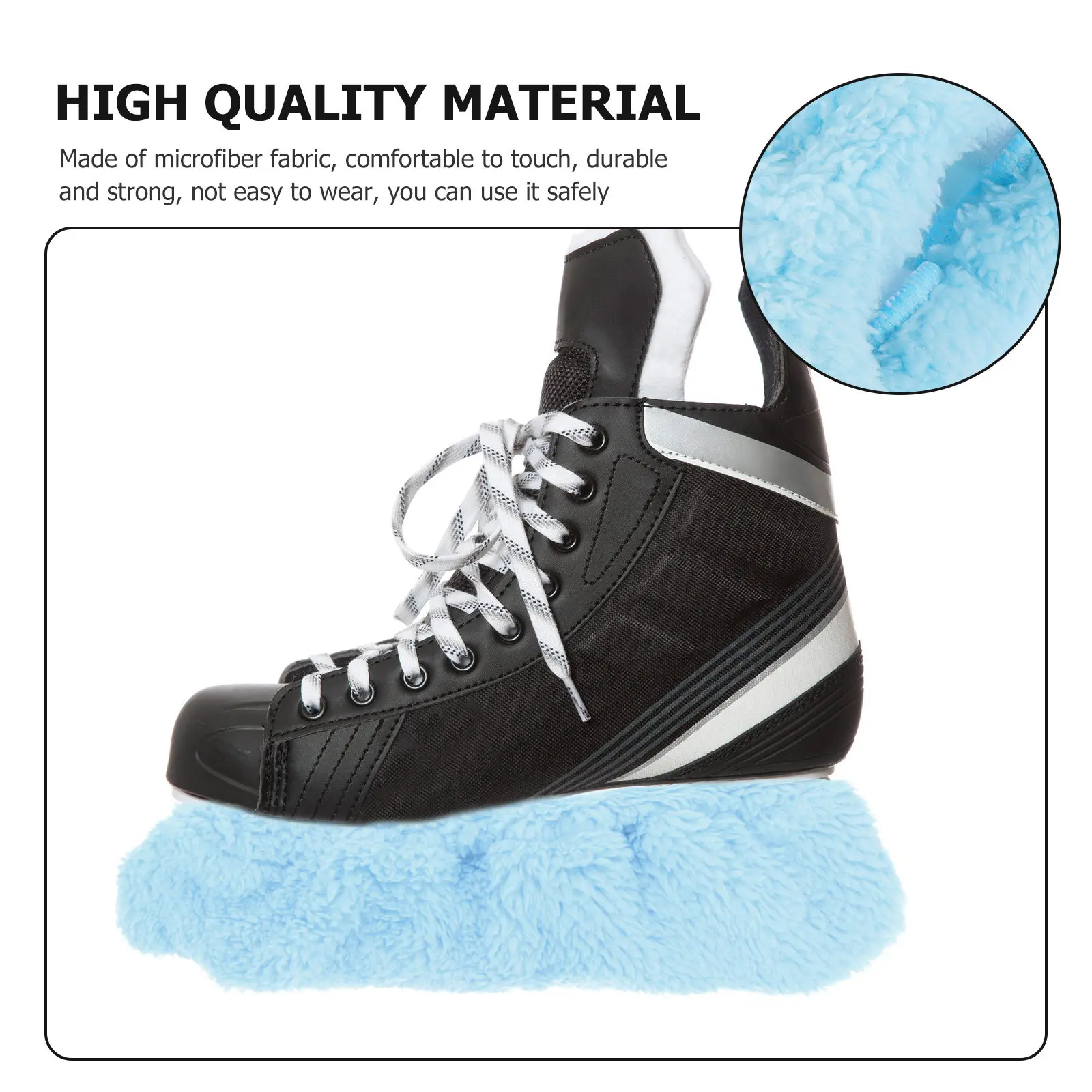 

2Pairs Blades Covers Skates Blades Protectors High Quality Materials Scratch Resistant Ice Skates Protective Gear