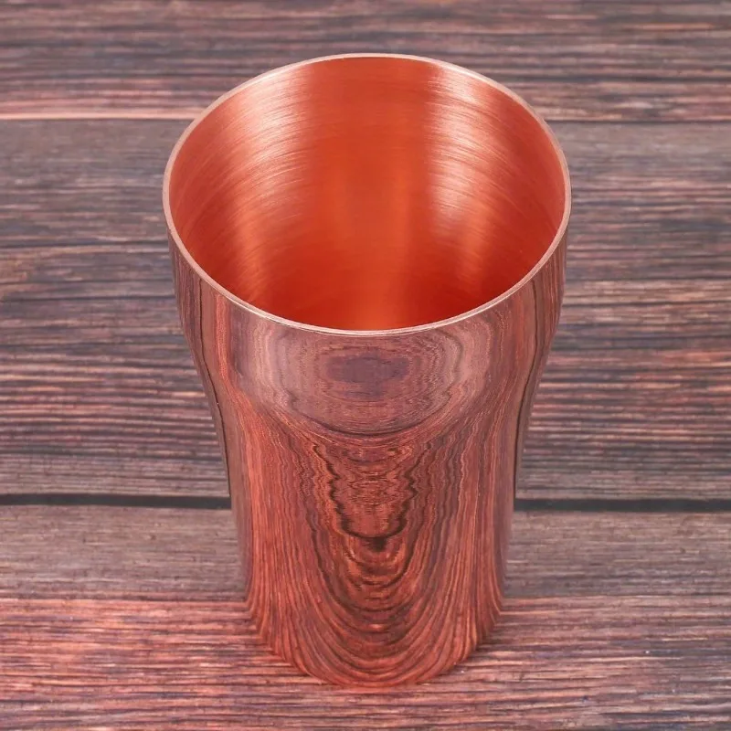 1PCS 400ML Handmade Pure Copper Retro Tea Water Cup Beer Cup Coffee Cup Travel