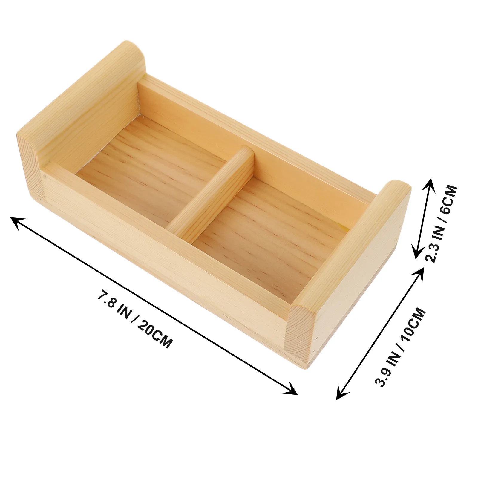 1Pcs Eco Friendly Wooden Sushi Serving Plate Sashimi Divider Dish with Large Volume Space Saving Design for Home Hotel Catering