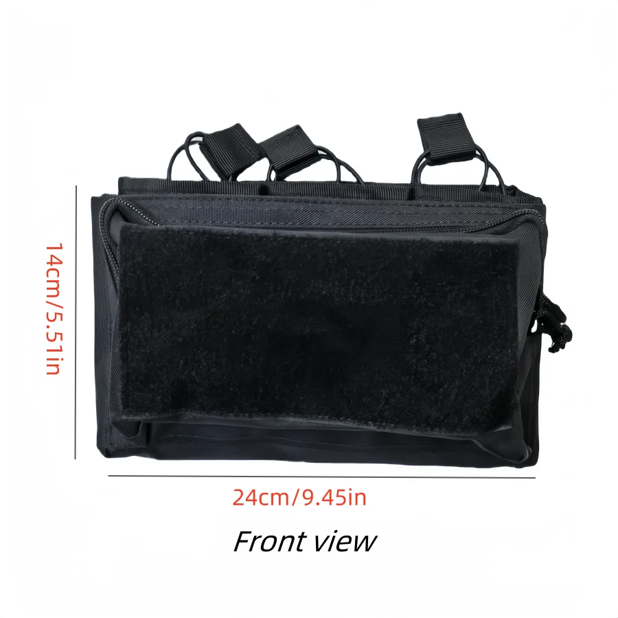 Outdoor Tactical MOLLE Camo Nylon Open Top Triple Magazine Pouch for Airsoft Paintball Shooting Hunting - view 2