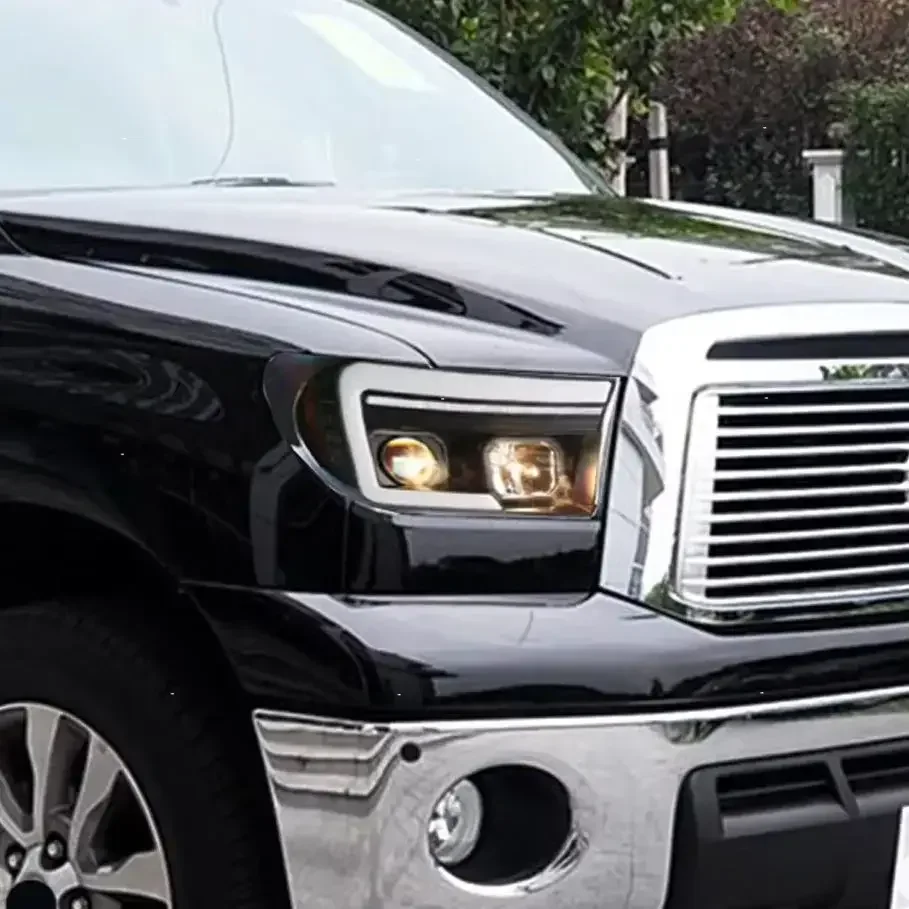 

Для Toyota Tundra Sequoia 2007-2013 автомобильные передние фонари, обновленные линзы проектора, аксессуары, светодиодные автомобильные фары в сборе