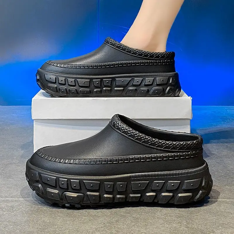 2026 New Women's Closed Toe Slippers Thick Sole Height Increasing Non-Slip Waterproof Indoor Outdoor Bootie House Shoes