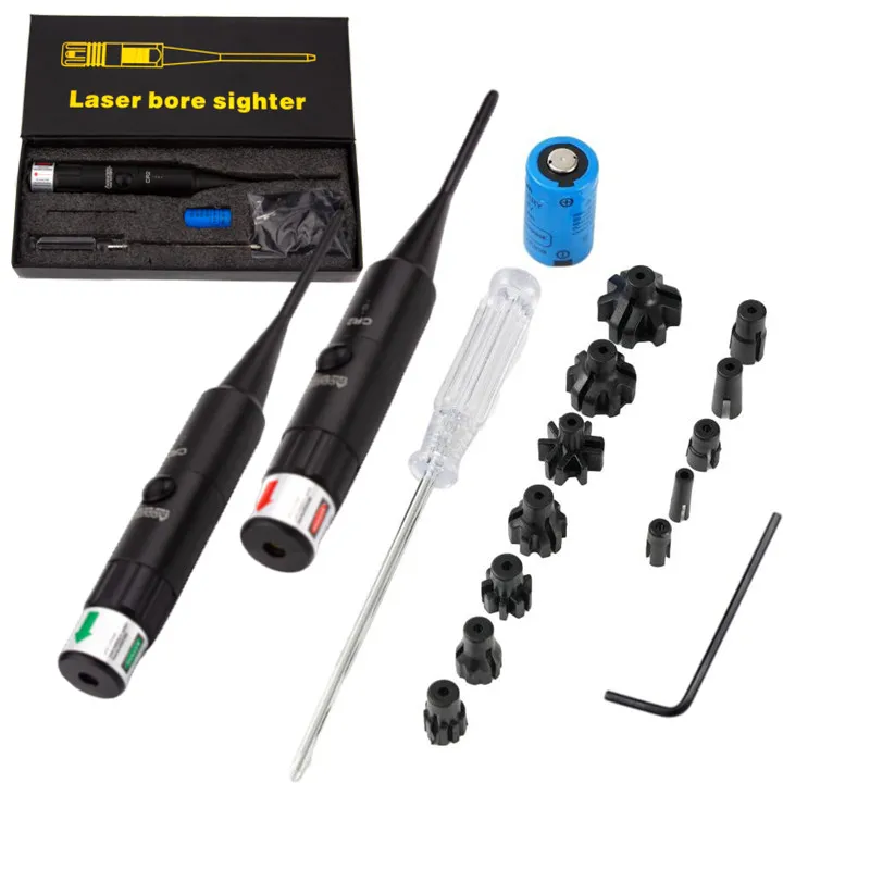 Laser Boresighter Kit .177 .22 Caliber to .78 Red Laser Collimator For Glock Rifle