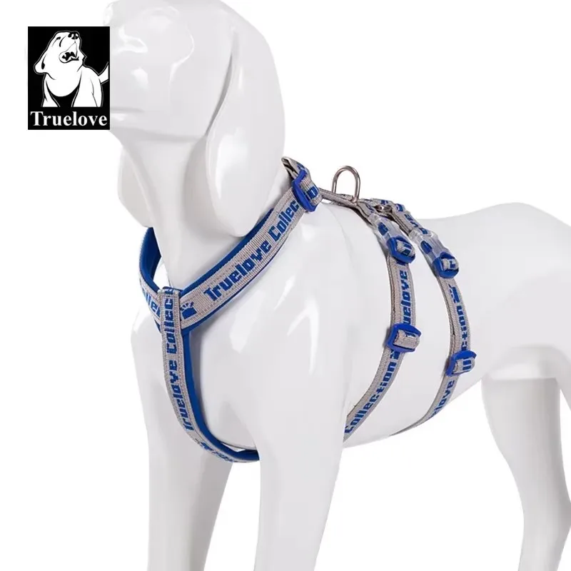 

Truelove Nylon Dog Harness And Collar Set with 3M Reflective Material for Improved Visibility TLH6571