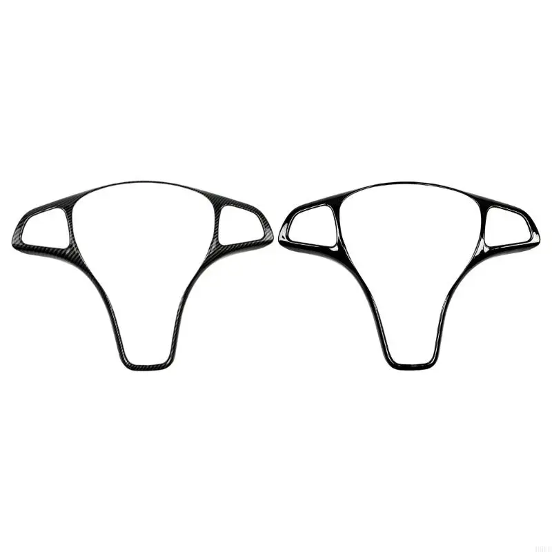 Steering Wheel Trim Cover with ABS Formed Frame, Adhesive Interior Accent for W176 W246 W205 W213 C117 X117 C218 X218 X156 H9EE