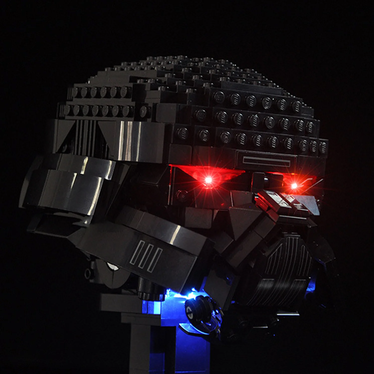 LYBMTWF LED Lighting Kit Compatible with Lego 75343 Dark Trooper Helmet (NOT Include The Model Bricks)