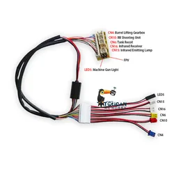 1/16 HENG LONG 7.0 RC Tank Electric Slip Ring For Big Small 360° Rotating Gear Toucan Spare Parts TH18499-SMT8