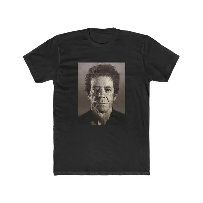 Chuck Close Lou Reed tile mosaic Men s Cotton Crew Tee LGBTQ