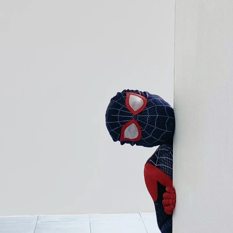Disfraz de Miles Morales, Spider Man Into The Spider Verse, traje Zentai de superhéroe, traje de Spiderman, costo de fiesta de Halloween #   1