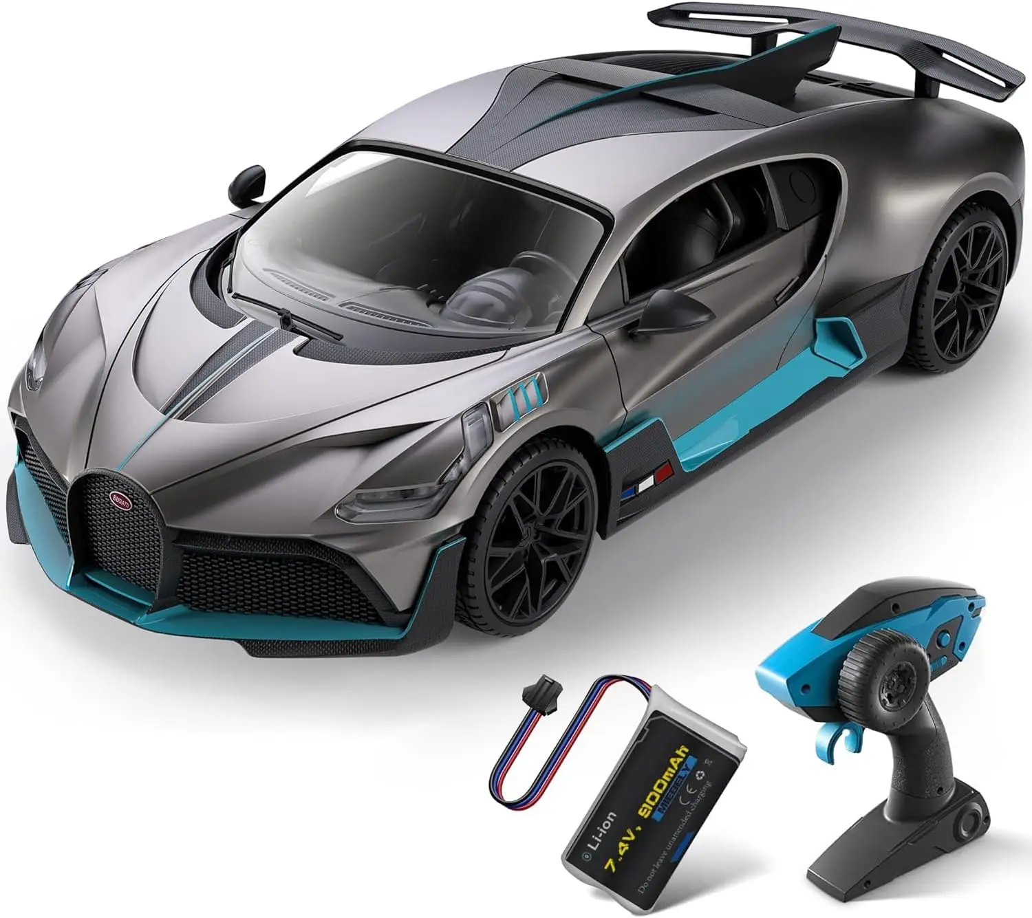 

Bugatti Divo 1/12 Scale Remote Control Car 12km/h, 2.4GHz RC Car with Headlights for Kids Adults