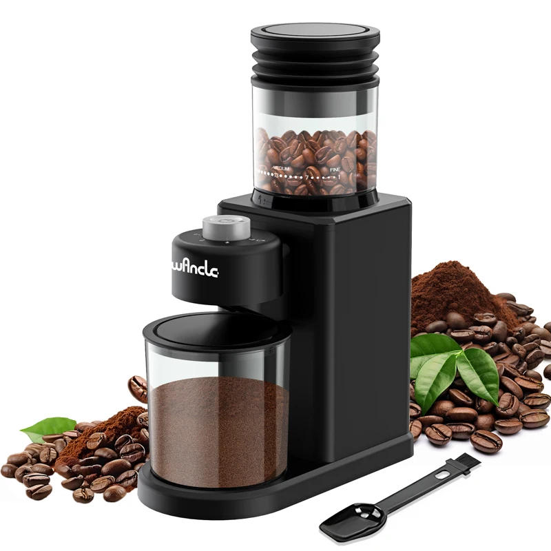 Electric Conical Burr Coffee Grinder 25 Gears Coffee Bean Grinding Machine for Espresso French Press Easy to Clean with Brush
