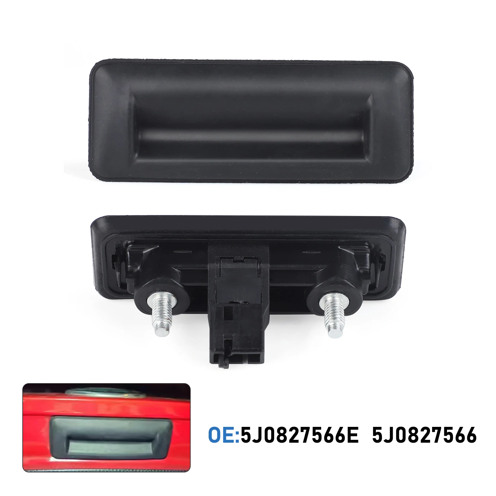 

5J0827566E New Rear Trunk Lock Boot Release Handle Tailgate Switch Button For Audi A1 / Skoda Fabia II Roomster Superb / VW Golf