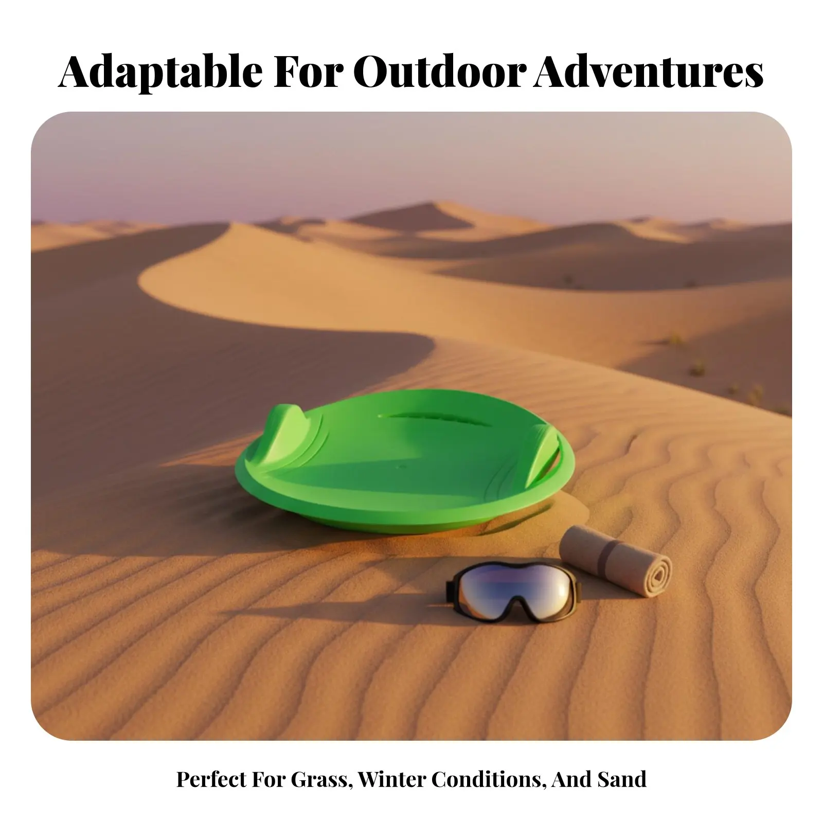 

Износостойкие санки Pconcludingic для различных поверхностей, универсальные, для взрослых, семейного использования, для склонов с снежным покровом.