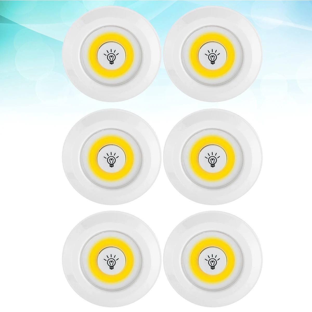 6 قطعة ضوء الليل اللمس عكس الضوء Cob خزانة الجدار مصباح لغرفة النوم الحمام المطبخ خزانة خزانة Led مصباح لجهاز الاستشعار #5