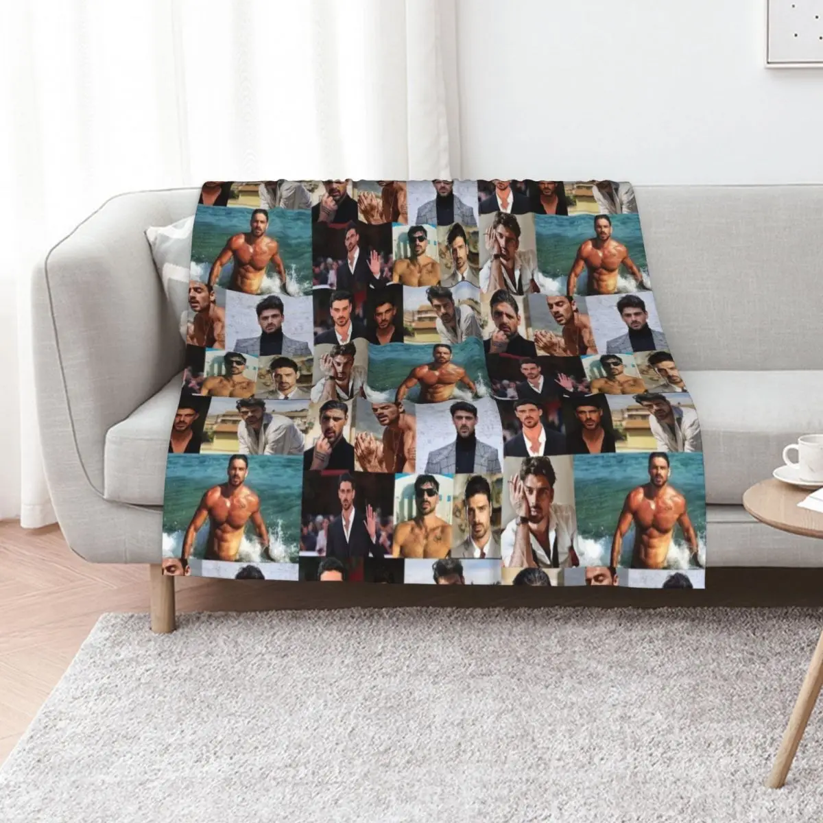 

Massimo Michele morrone Throw Blanket Camping Kid'S Blankets For Baby Large Blankets