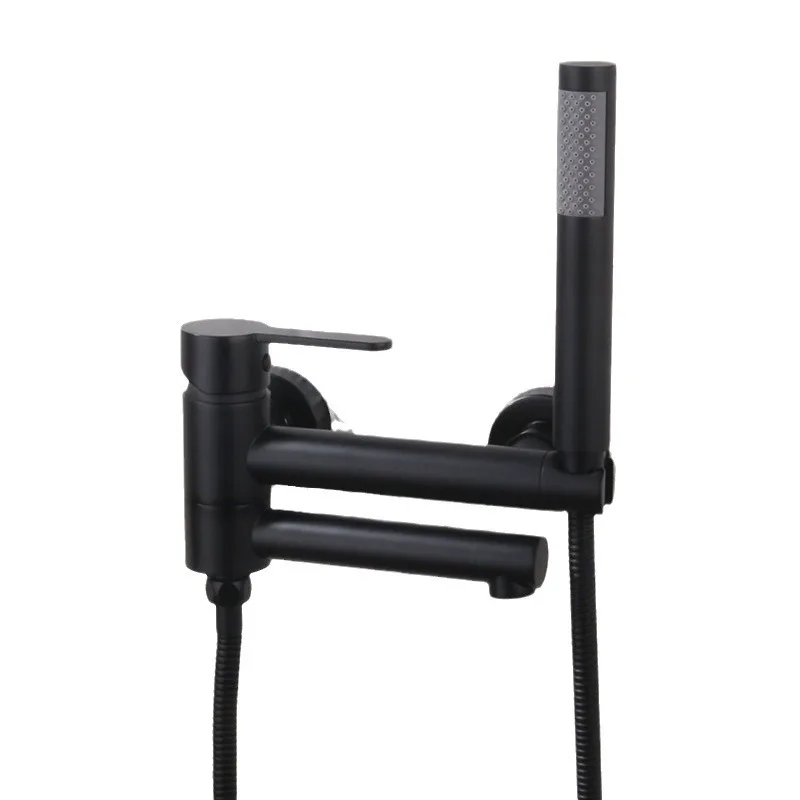 

Shower set, all copper hot and cold belt water outlet, foldable