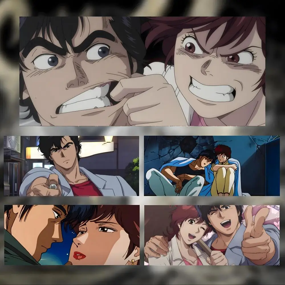 Cool Classic Anime C-City hunter Mouse Pad Large Thick Desk Pad Stitched Edges Gaming Mouse Mat for PC