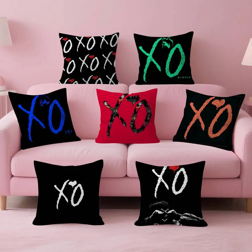 Rapper The W-weeknd X O album  Pillow Covers Cartoon Sofa Decorative Home Double-sided Printing Short Plush Cute Cushion Cover